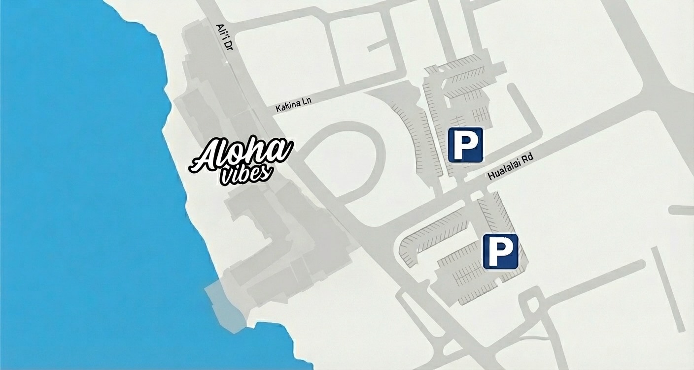 Parking Map - Hualalai Parking Lots